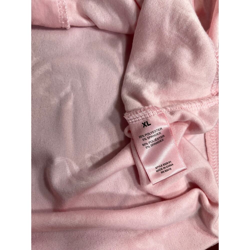 Juicy Couture‎ Pink Embossed Velour Rhinestone Sleep Shirt Pajama Top XL NWOT - Picture 4 of 6